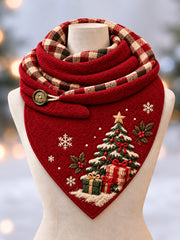Merry Chrismas Triangle Scarf