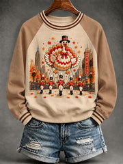 Women’s Thanksgiving Day Parade Commemorative Print Casual Sweatshirt