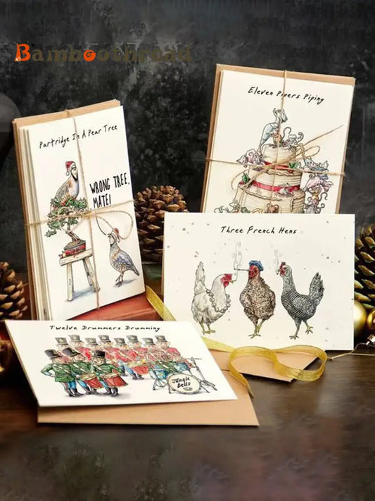 Twelve Days Of Christmas Card Set As picture / ONE