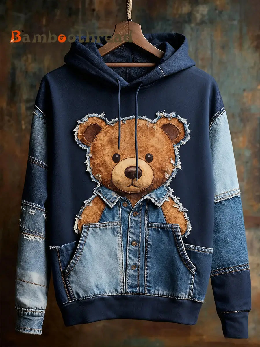 Unisex Animal Art Print Casual Vintage Hoodie A / S