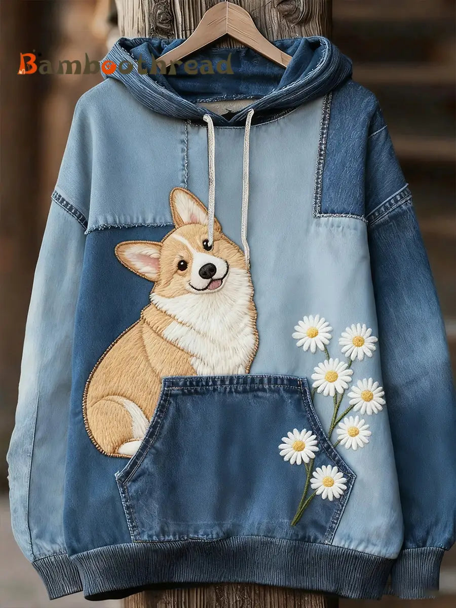 Unisex Animal Art Print Casual Vintage Hoodie A / S