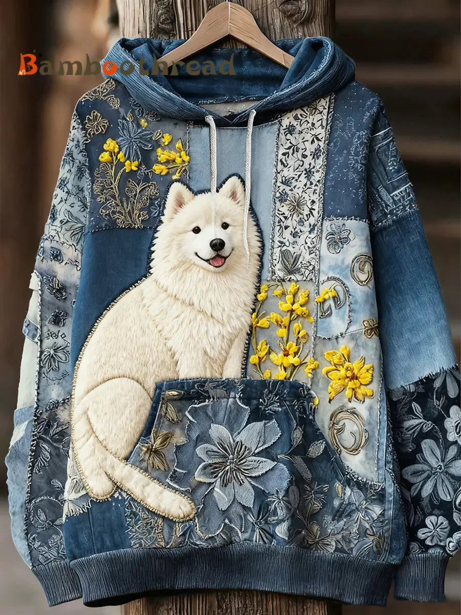 Unisex Animal Art Print Casual Vintage Hoodie A / S