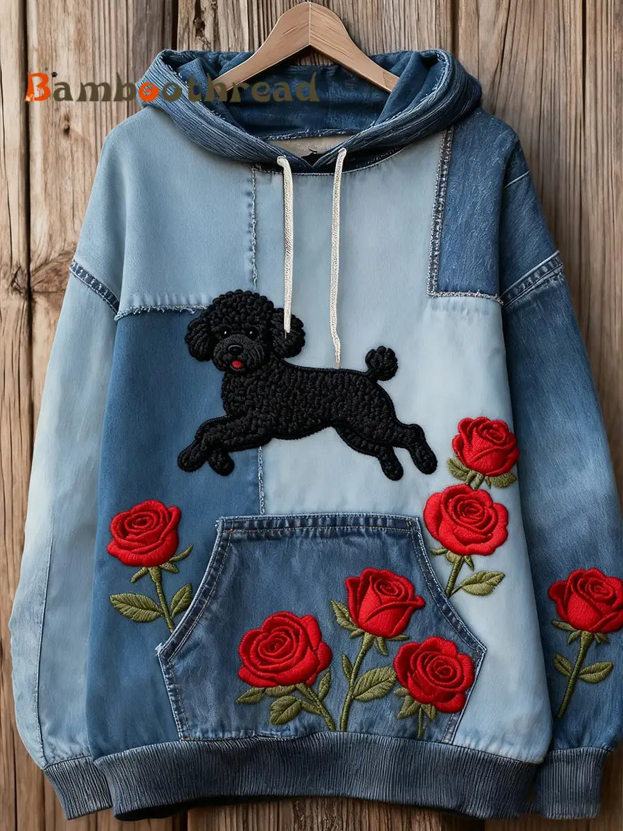 Unisex Animal Art Print Casual Vintage Hoodie A / S