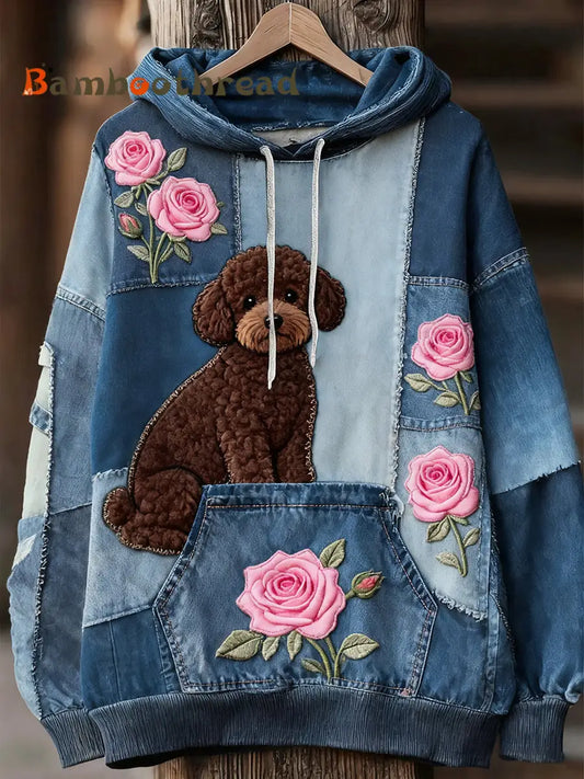 Unisex Animal Art Print Casual Vintage Hoodie A / S