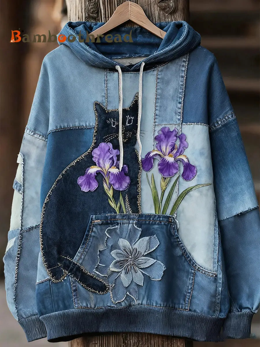 Unisex Animal Art Print Casual Vintage Hoodie A / S