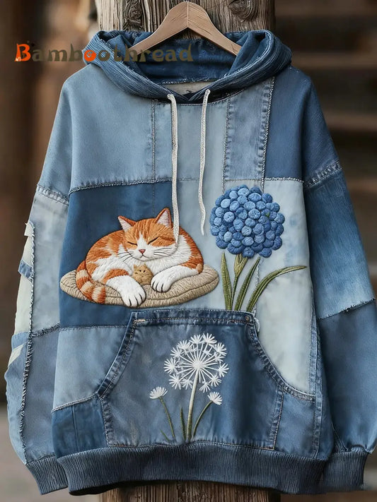 Unisex Animal Art Print Casual Vintage Hoodie A / S