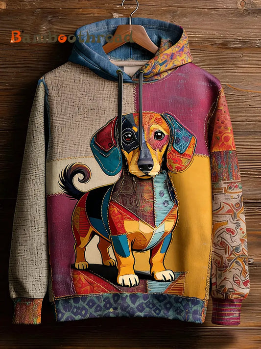 Unisex Retro Animal Art Print Comfortable Casual Sweatshirt A / S