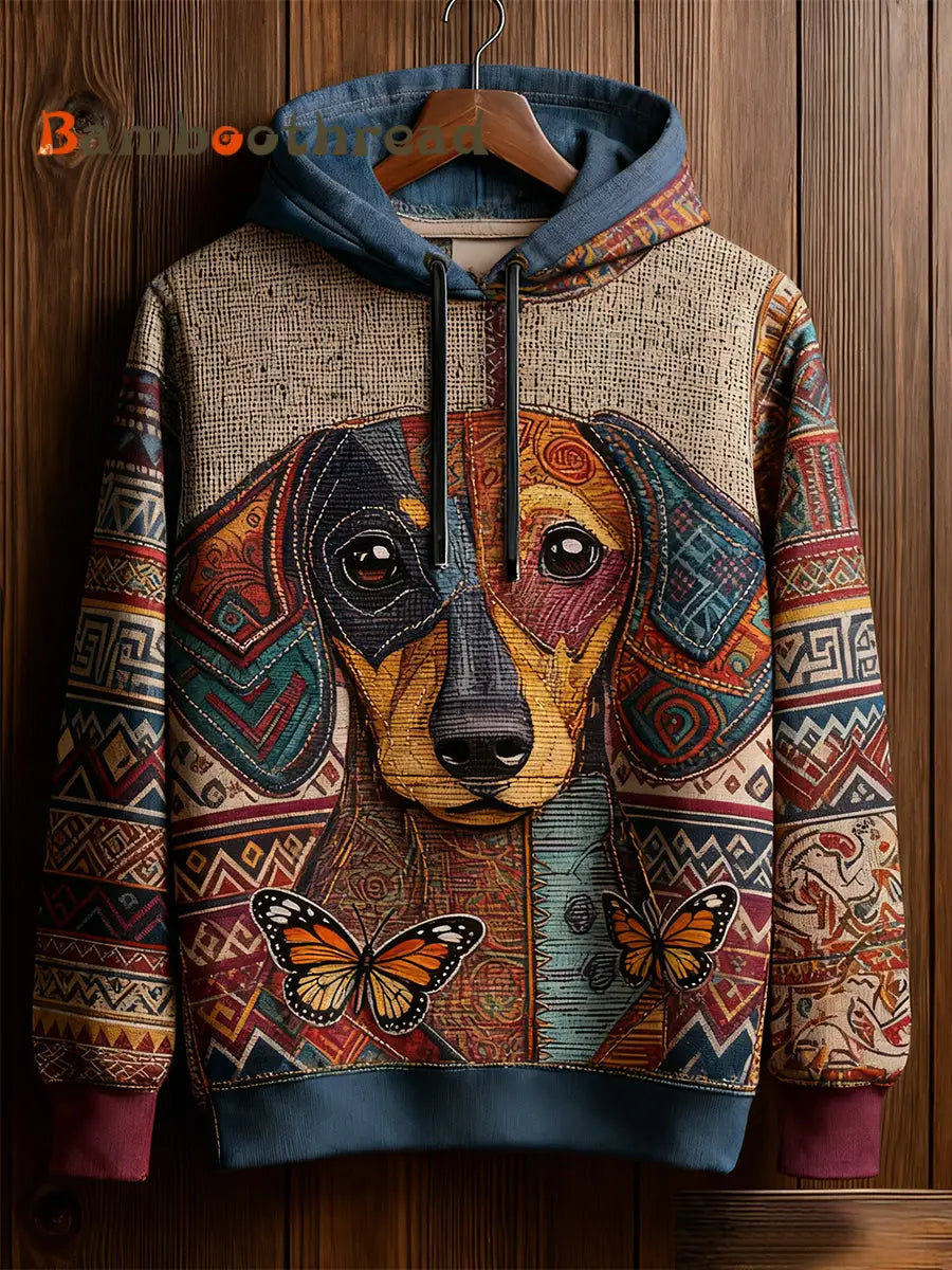 Unisex Retro Animal Art Print Comfortable Casual Sweatshirt A / S