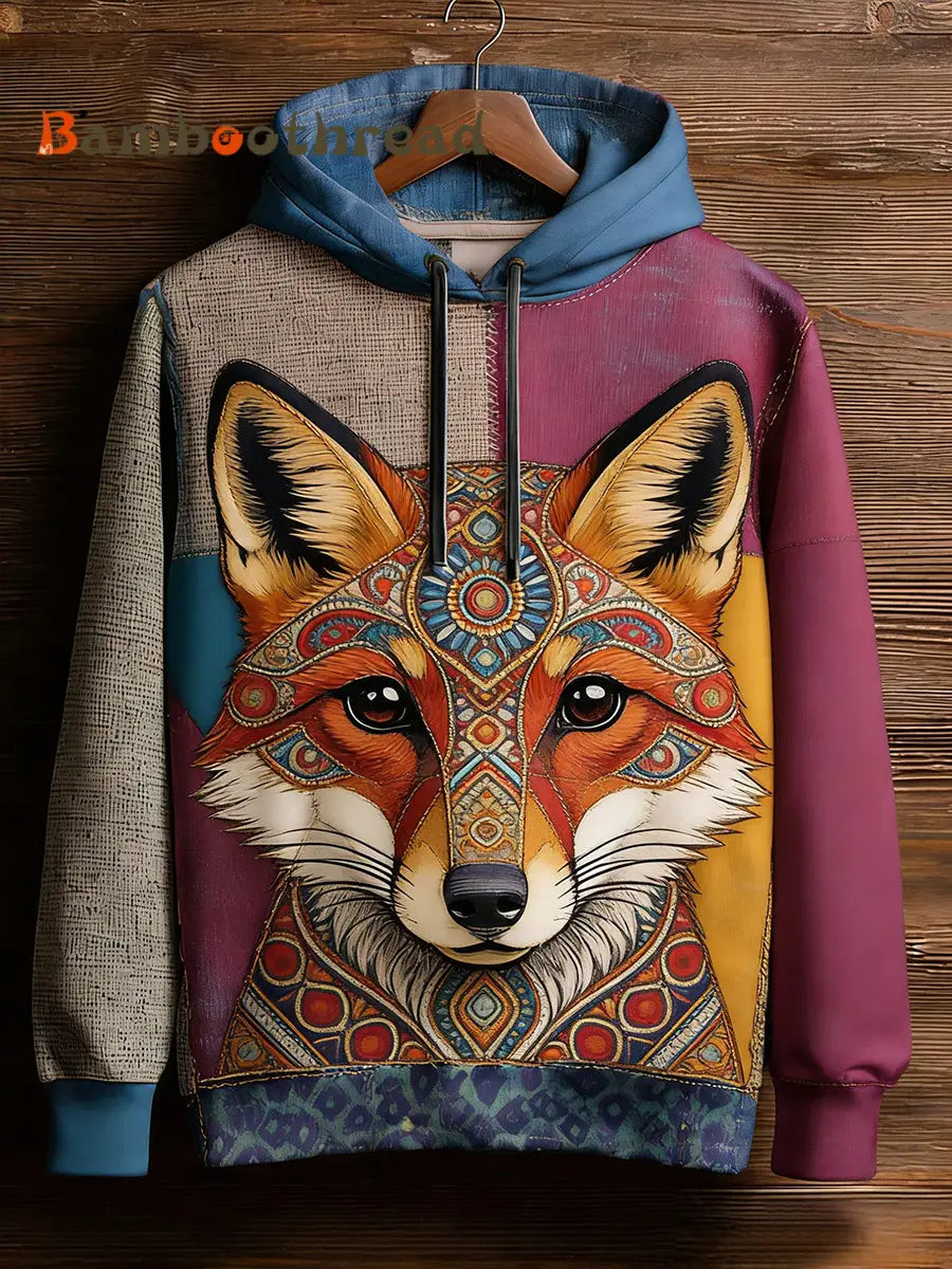 Unisex Retro Animal Art Print Comfortable Casual Sweatshirt A / S