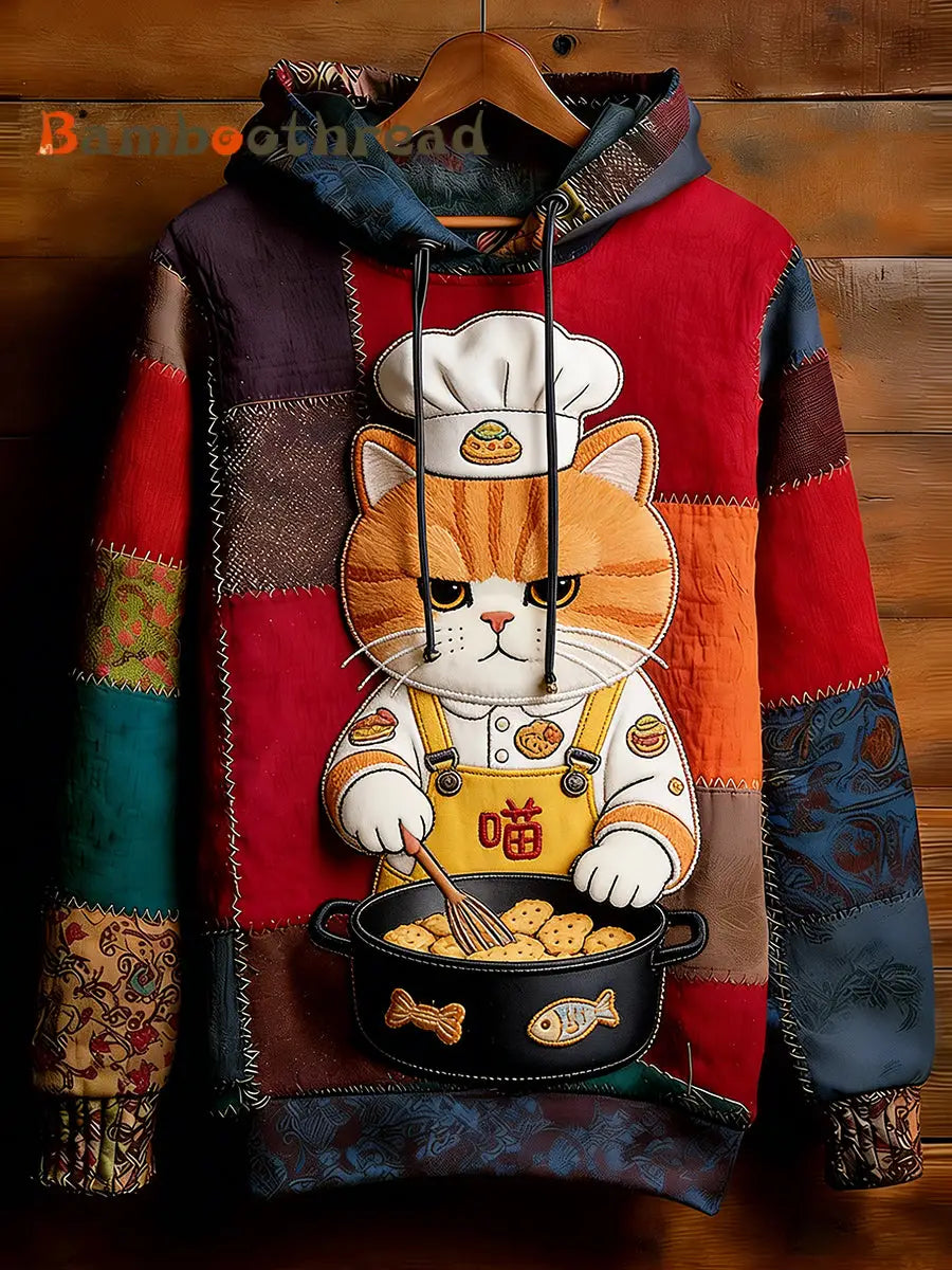 Unisex Retro Animal Art Print Comfortable Casual Sweatshirt A / S