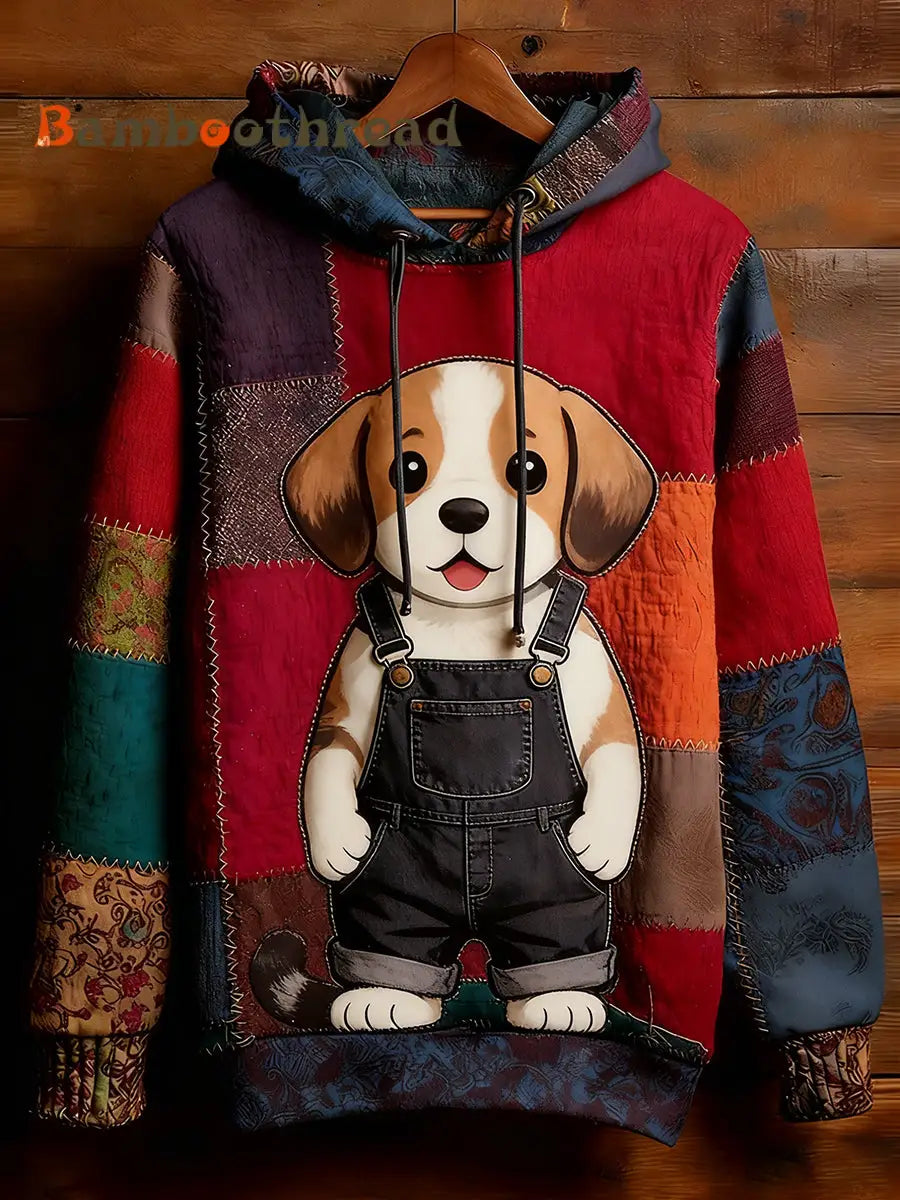 Unisex Retro Animal Art Print Comfortable Casual Sweatshirt A / S