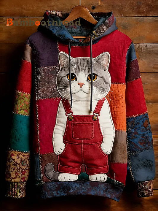 Unisex Retro Animal Art Print Comfortable Casual Sweatshirt A / S