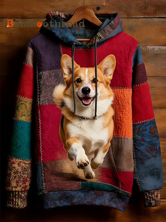 Unisex Retro Animal Art Print Comfortable Casual Sweatshirt A / S