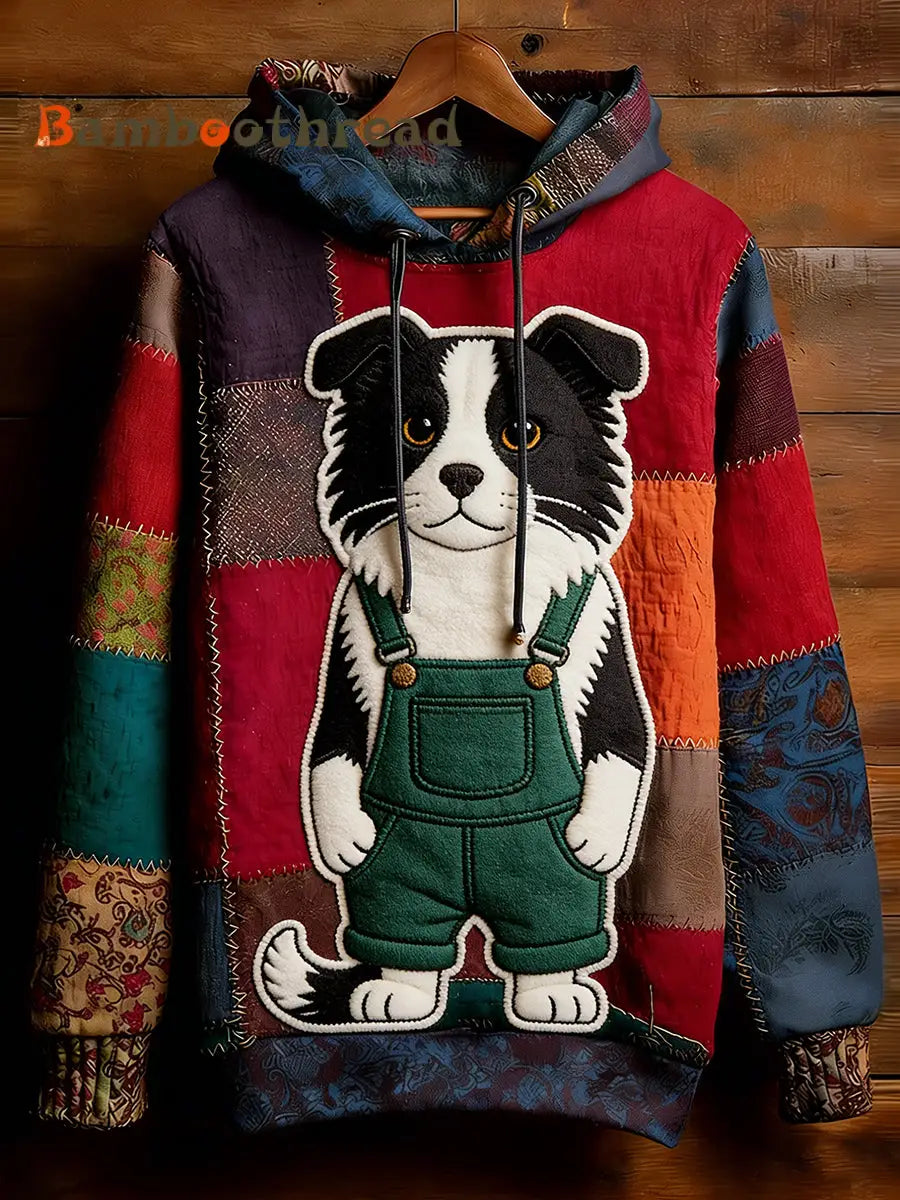 Unisex Retro Animal Art Print Comfortable Casual Sweatshirt A / S