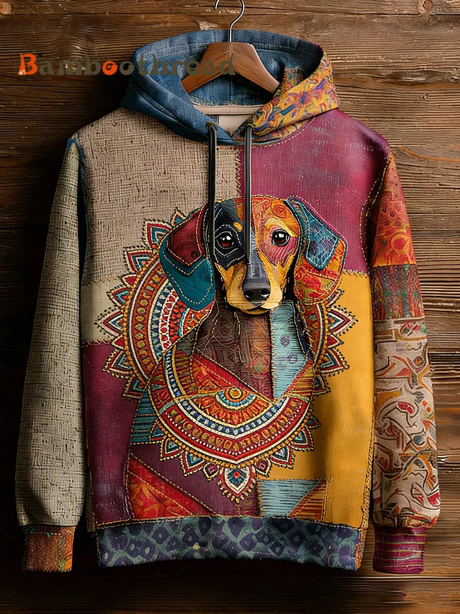 Unisex Retro Animal Art Print Comfortable Casual Sweatshirt A / S