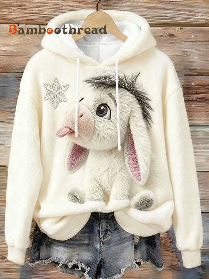 Women’s Animal Art Print Casual Top Apricot / S