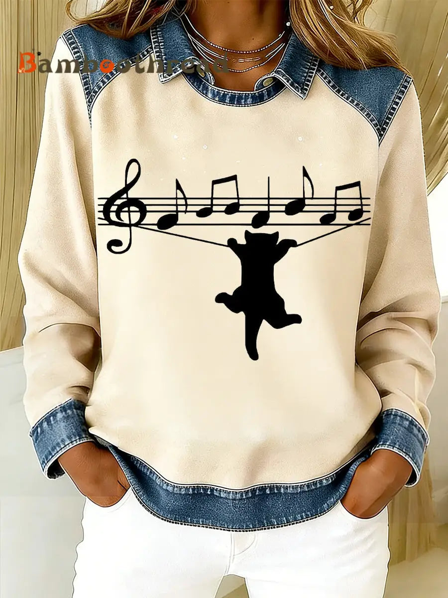 Women’s Animal Print Flannel Warm Sweatshirt A / S