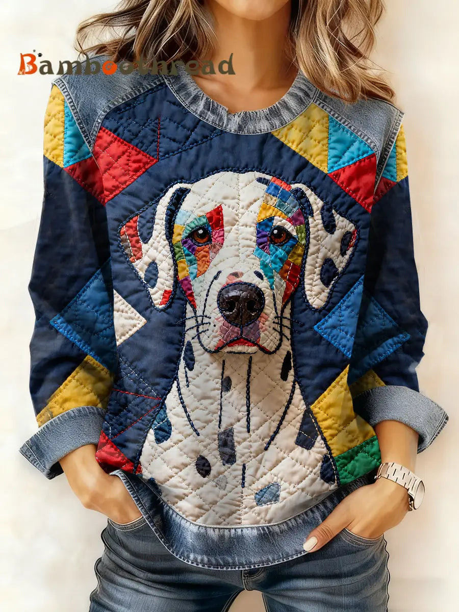 Women’s Casual Patchwork Animal Print Hooded Sweatshirt As picture / S