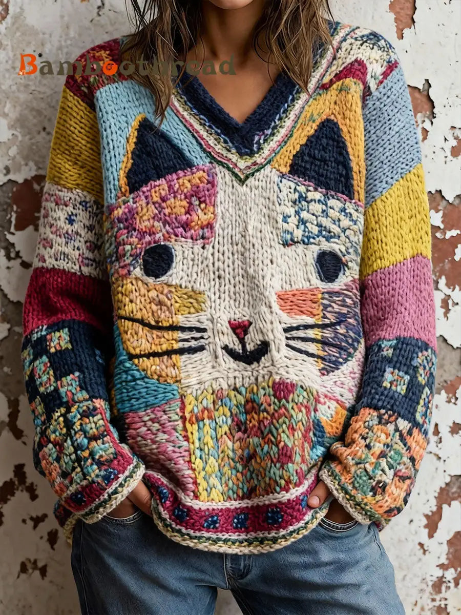 Women’s Cat Art Hoodies As picture / S