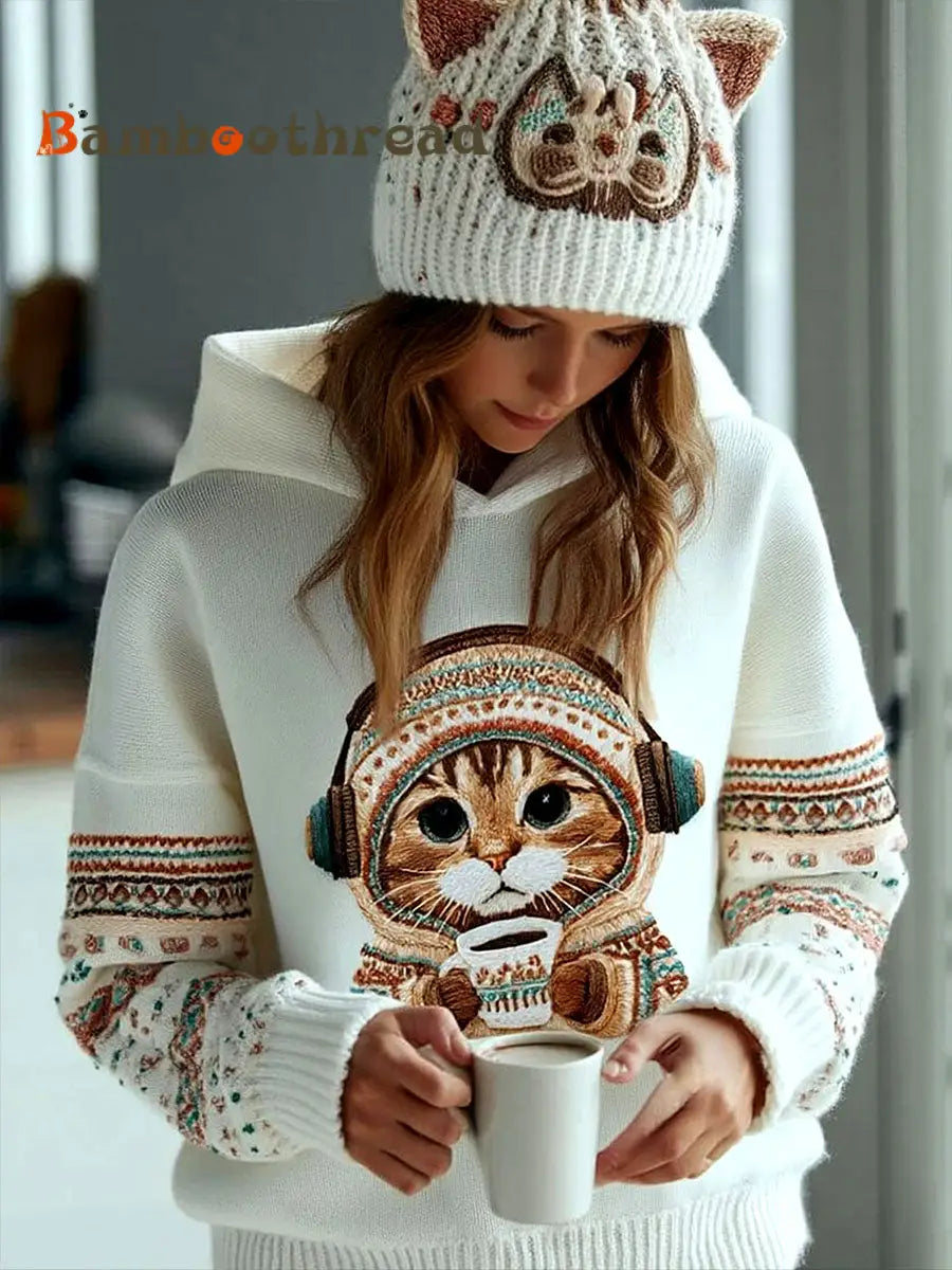 Women’s Cat Hoodies As picture / S