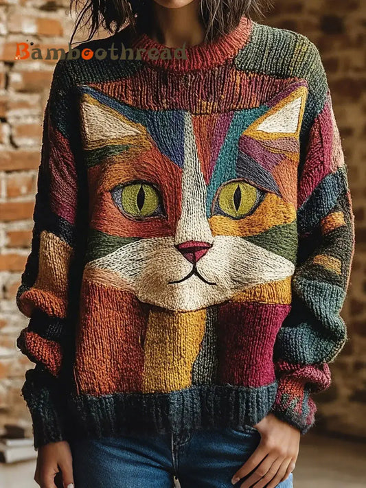 Women’s Cat Vintage Tops As picture / S