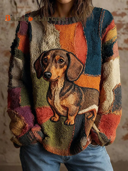 Women’s Dachshund Vintage Tops As picture / S