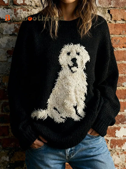 Women’s Dog Casual Tops Black / S