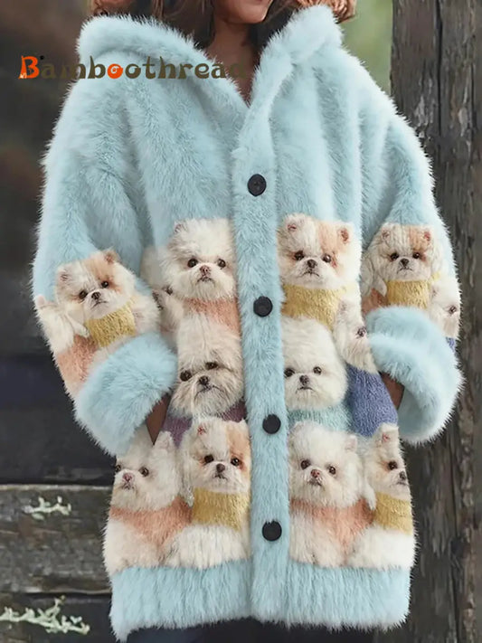 Women’s Flannel Animal Print Coats As picture / S