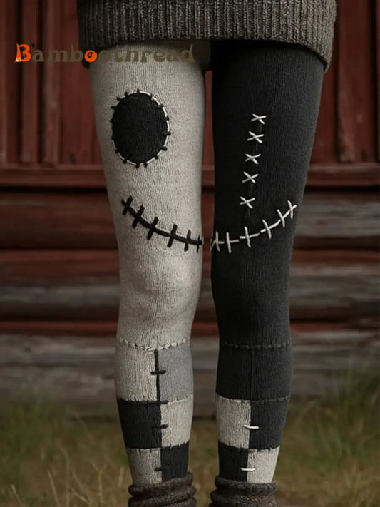 Women’s Halloween Grimace Print Leggings As picture / S