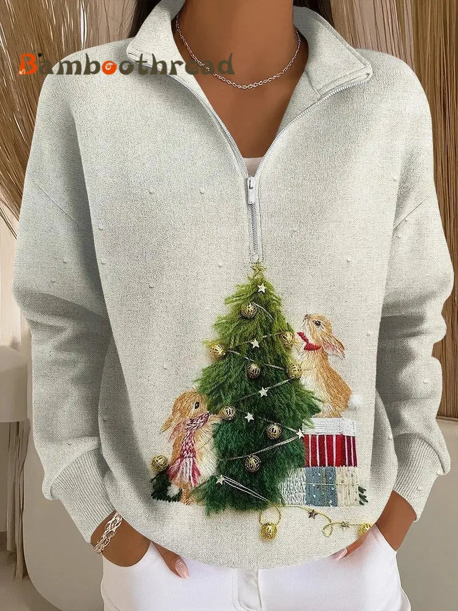 Women’s Merry Christmas Print Sweatshirt As picture / S
