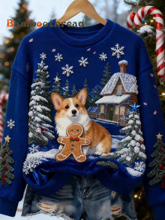 Women’s Retro Animal Art Print Casual Flannel Top A / S