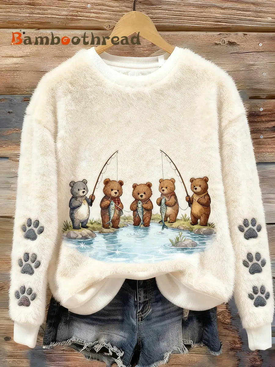 Women’s Retro Animal Art Print Casual Flannel Top A / S