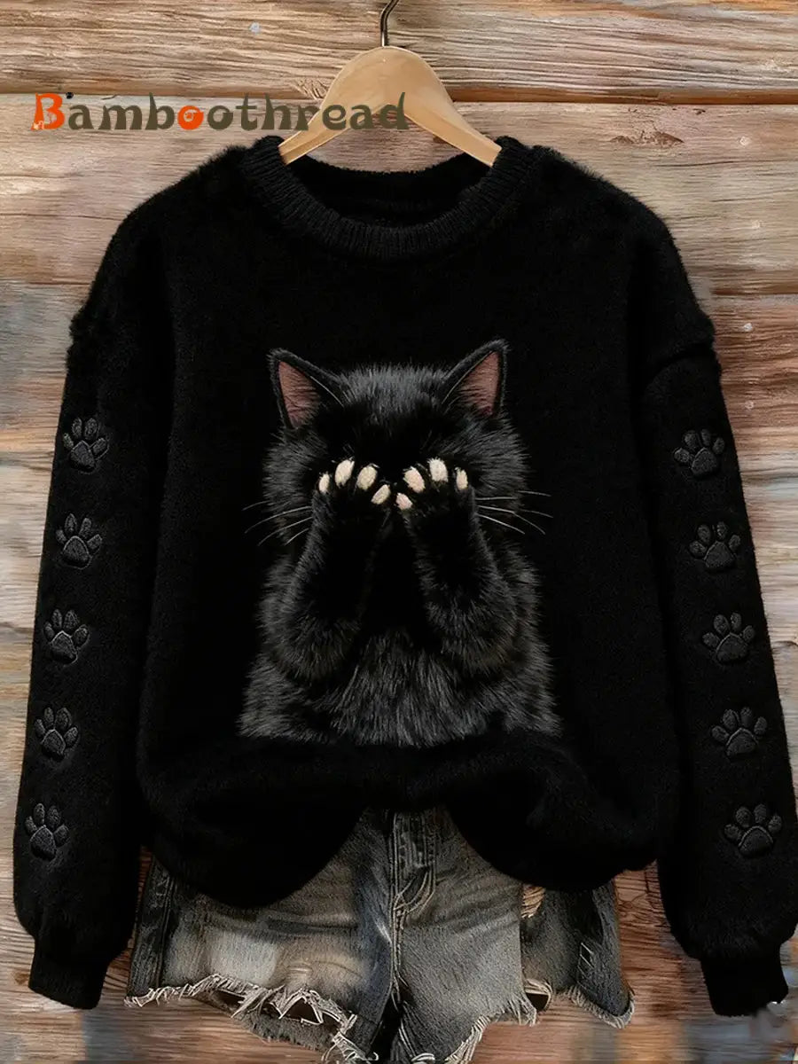 Women’s Retro Animal Art Print Casual Flannel Top A / S