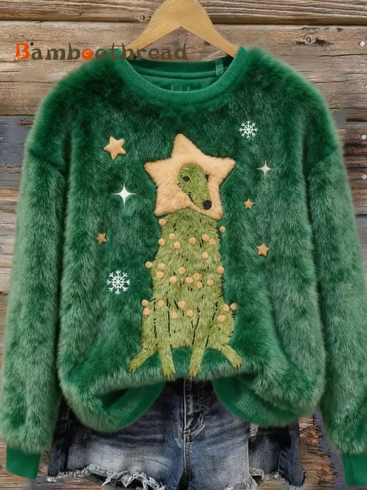 Women’s Retro Animal Art Print Casual Flannel Top A / S