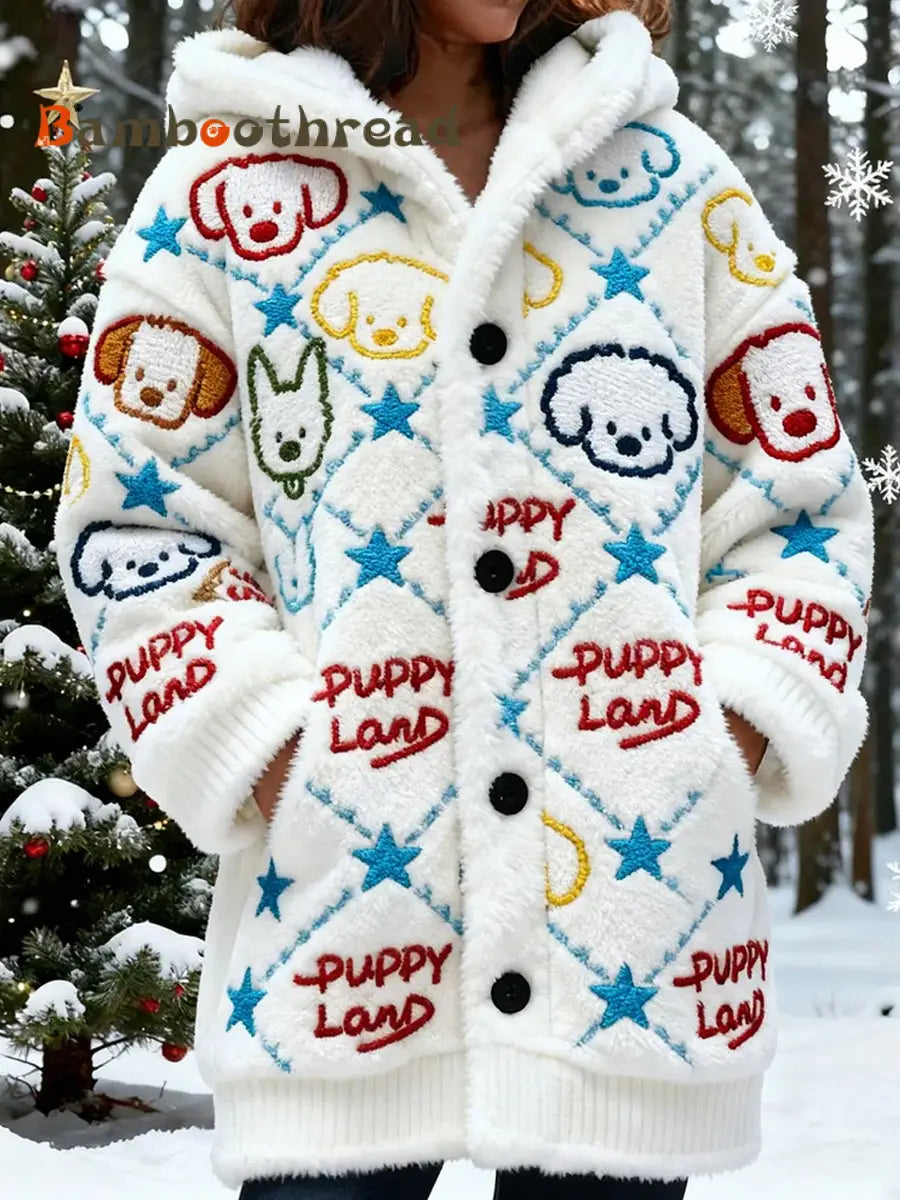 Women’s Retro Animal Art Print Comfortable Flannel Jacket A / S