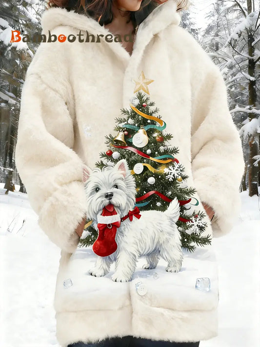 Women’s Retro Animal Art Print Comfortable Flannel Jacket A / S