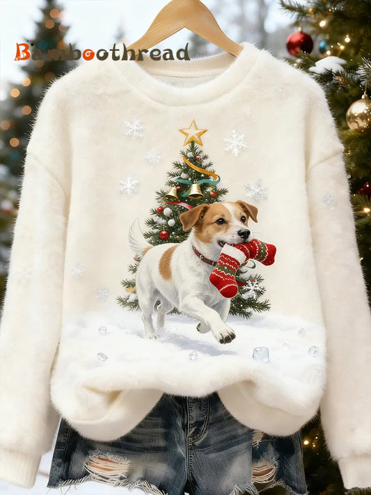 Women’s Retro Animal Art Print Comfortable Flannel Top A / S