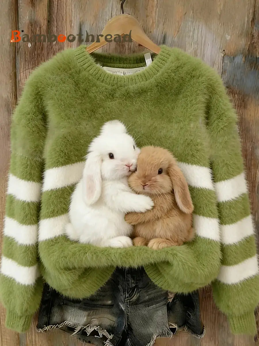 Women’s Retro Animal Art Print Comfortable Flannel Top A / S