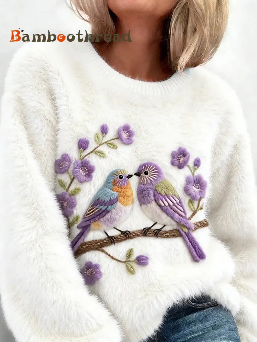 Women’s Retro Animal Art Print Comfortable Flannel Top A / S