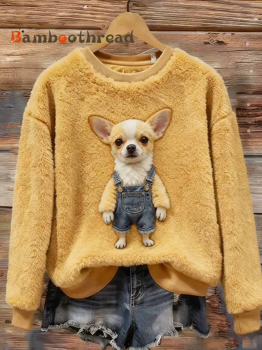 Women’s Retro Animal Art Print Comfortable Flannel Top A / S