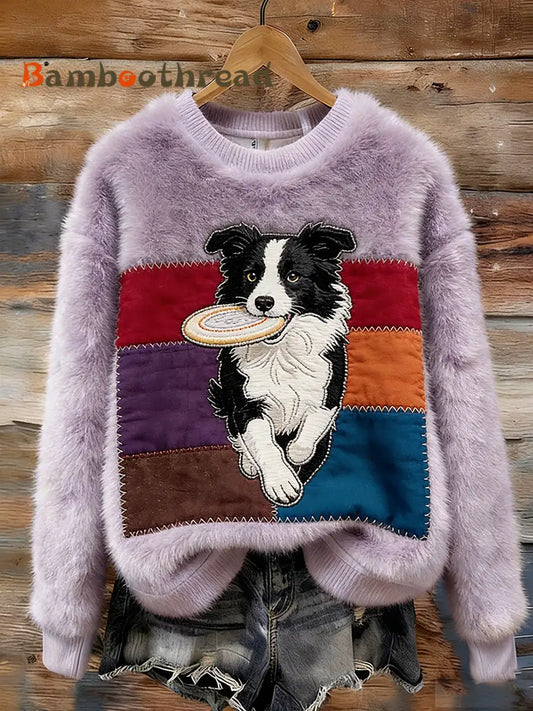 Women’s Retro Animal Art Print Comfortable Flannel Top A / S