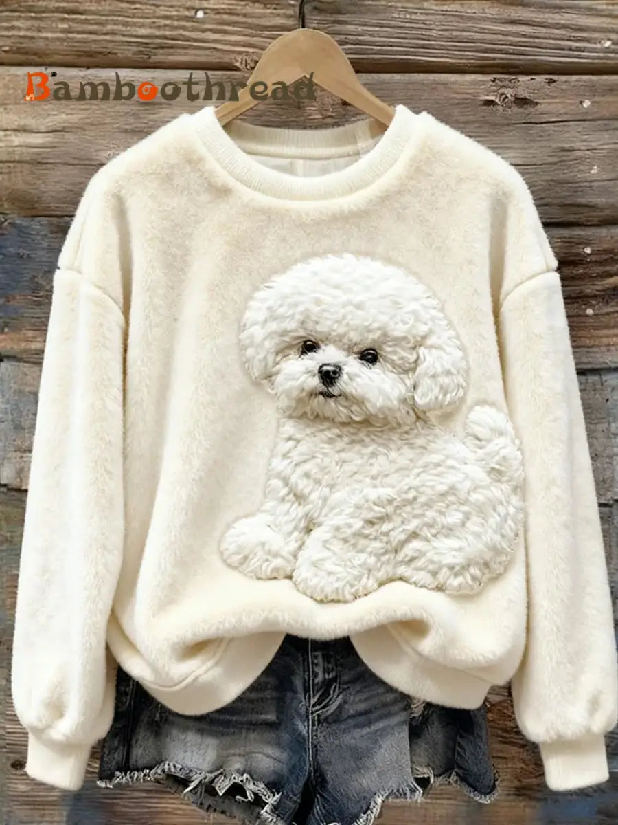 Women’s Retro Animal Art Print Comfortable Flannel Top A / S