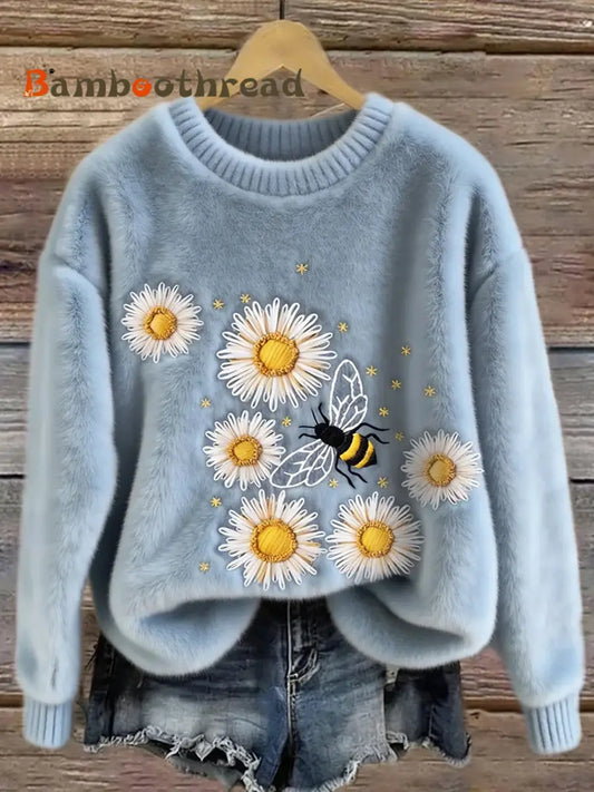 Women’s Retro Animal Art Print Comfortable Flannel Top A / S