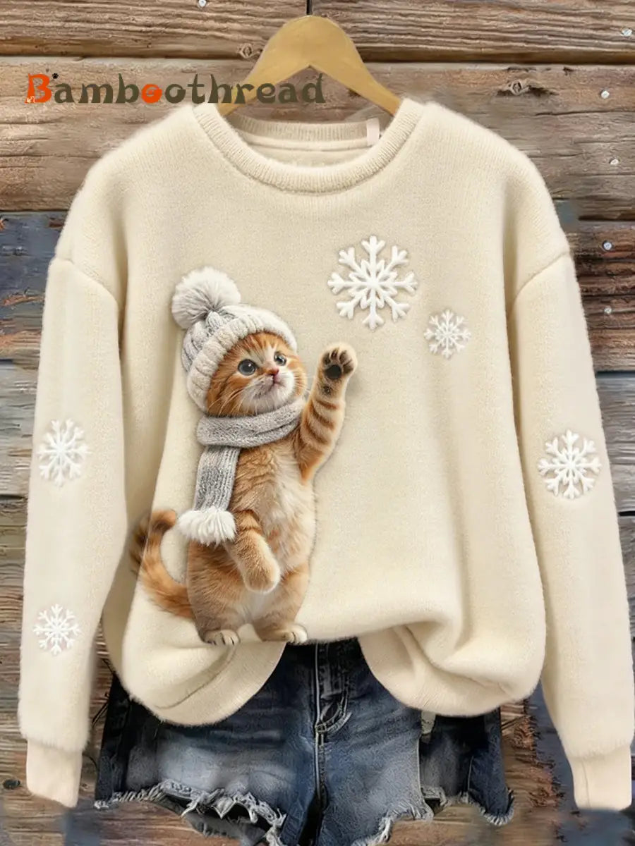 Women’s Retro Animal Art Print Comfortable Flannel Top A / S