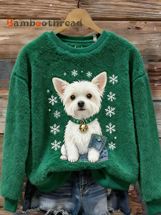 Women’s Retro Animal Art Print Comfortable Flannel Top A / S