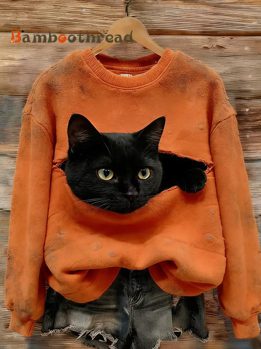 Women’s Retro Animal Art Print Comfortable Flannel Top A / S