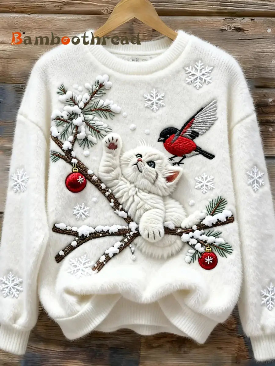 Women’s Retro Animal Art Print Comfortable Flannel Top A / S