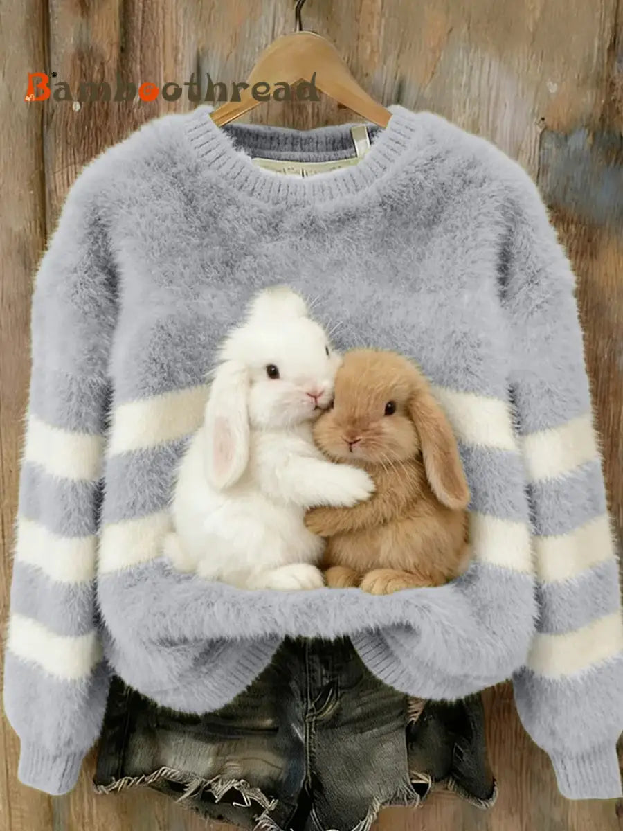 Women’s Retro Animal Art Print Comfortable Flannel Top B / S