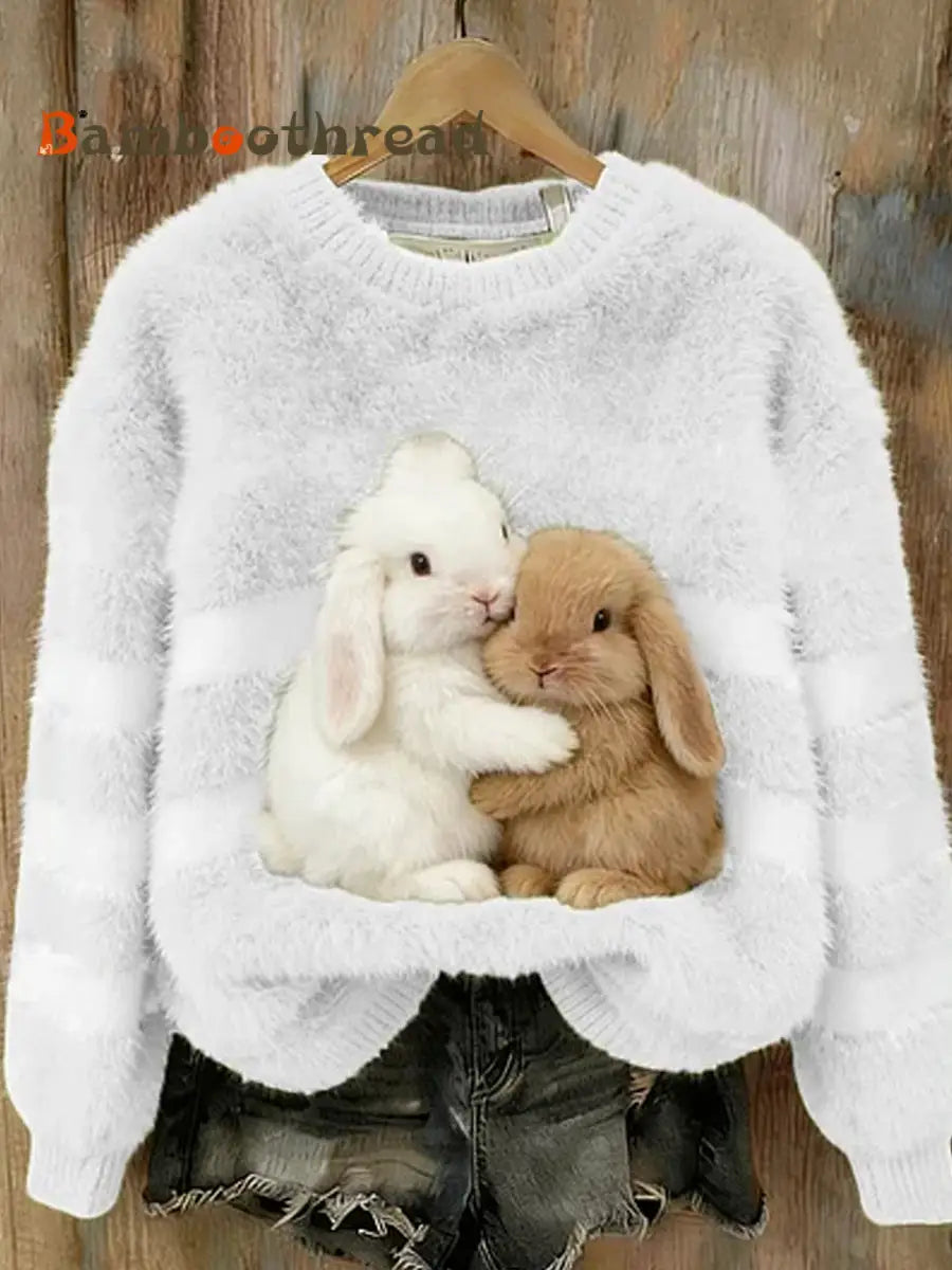 Women’s Retro Animal Art Print Comfortable Flannel Top D / S