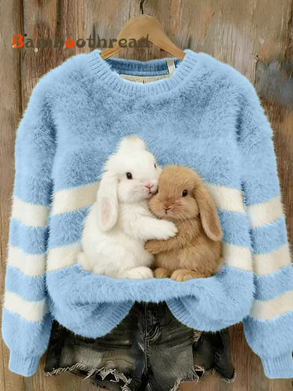 Women’s Retro Animal Art Print Comfortable Flannel Top F / S